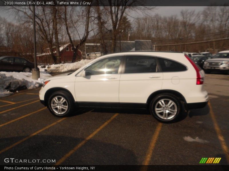 Taffeta White / Gray 2010 Honda CR-V EX-L AWD