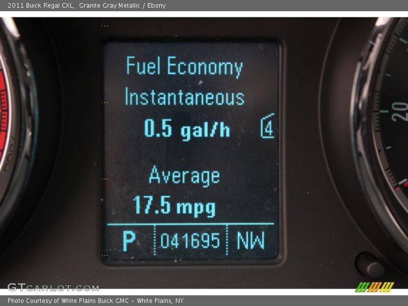 Granite Gray Metallic / Ebony 2011 Buick Regal CXL