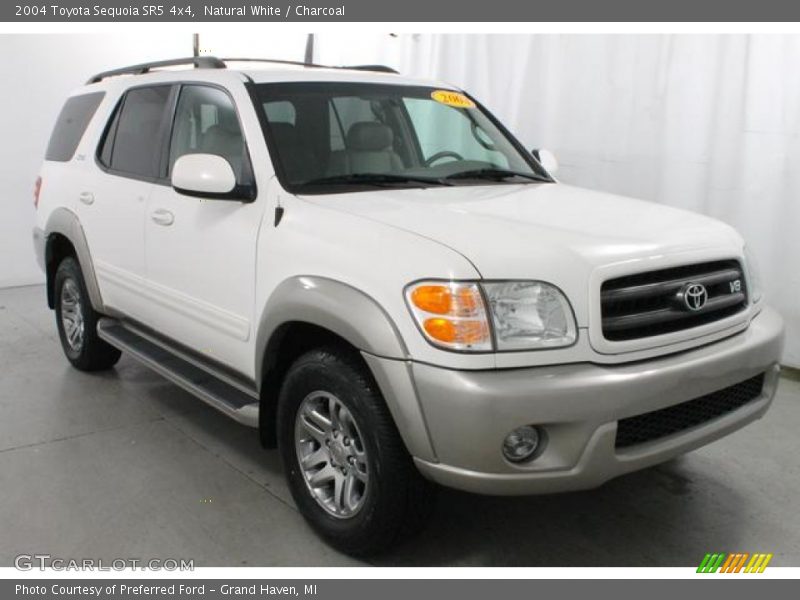 Natural White / Charcoal 2004 Toyota Sequoia SR5 4x4