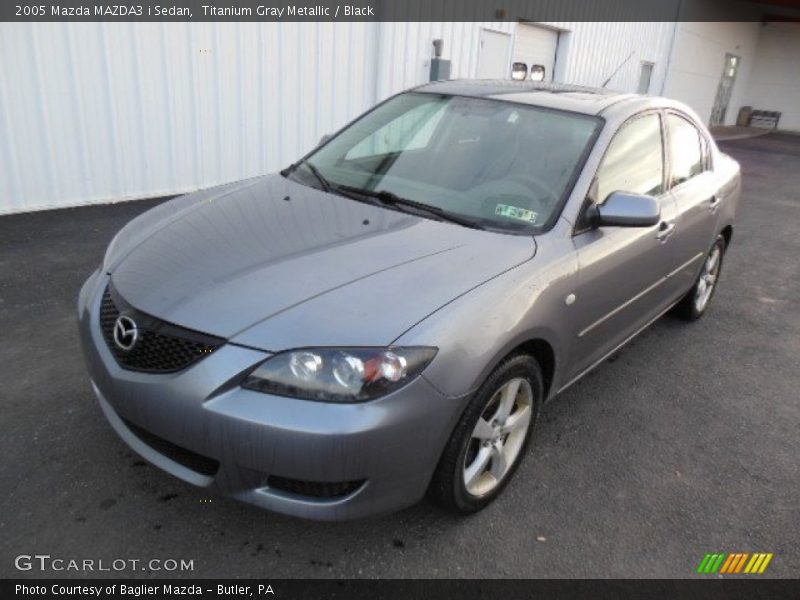 Titanium Gray Metallic / Black 2005 Mazda MAZDA3 i Sedan