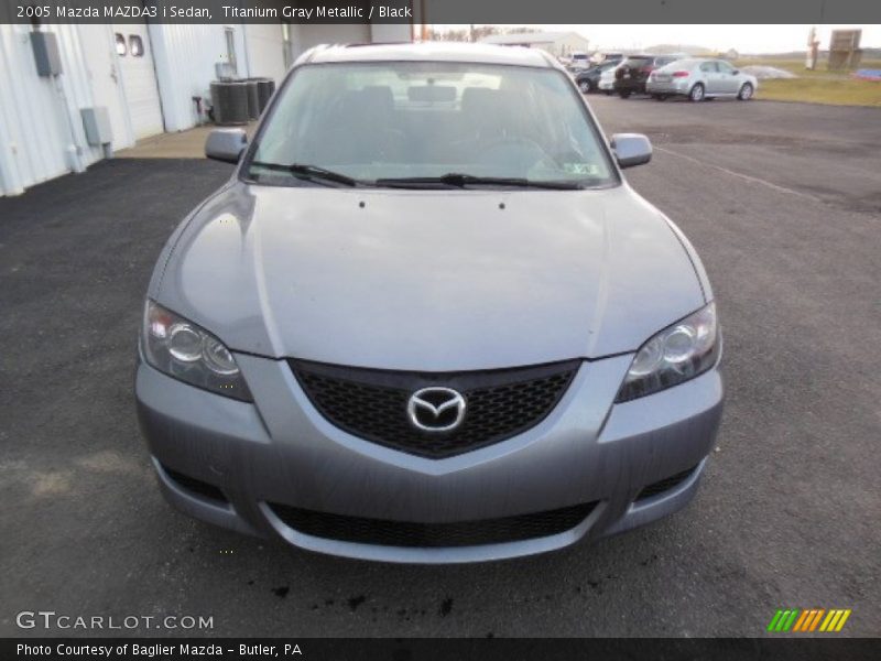 Titanium Gray Metallic / Black 2005 Mazda MAZDA3 i Sedan