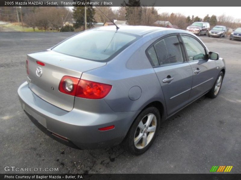 Titanium Gray Metallic / Black 2005 Mazda MAZDA3 i Sedan