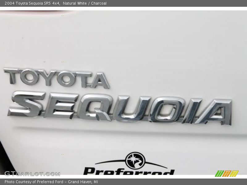 Natural White / Charcoal 2004 Toyota Sequoia SR5 4x4