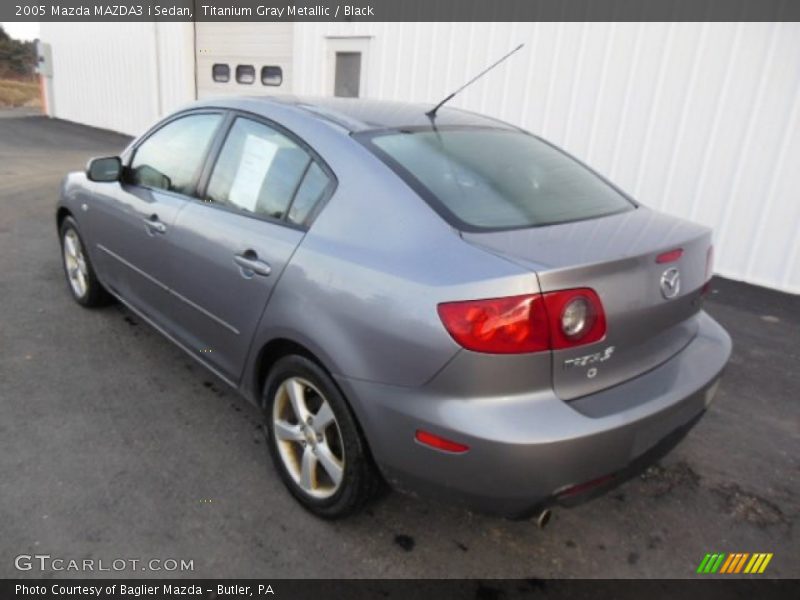 Titanium Gray Metallic / Black 2005 Mazda MAZDA3 i Sedan