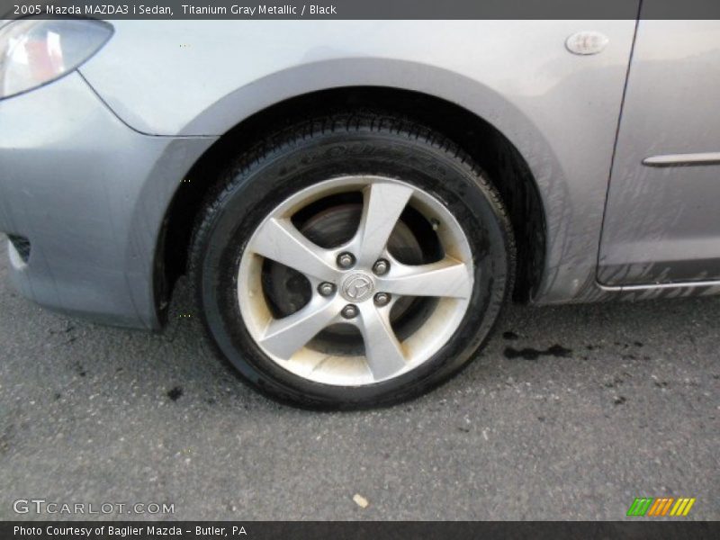 Titanium Gray Metallic / Black 2005 Mazda MAZDA3 i Sedan