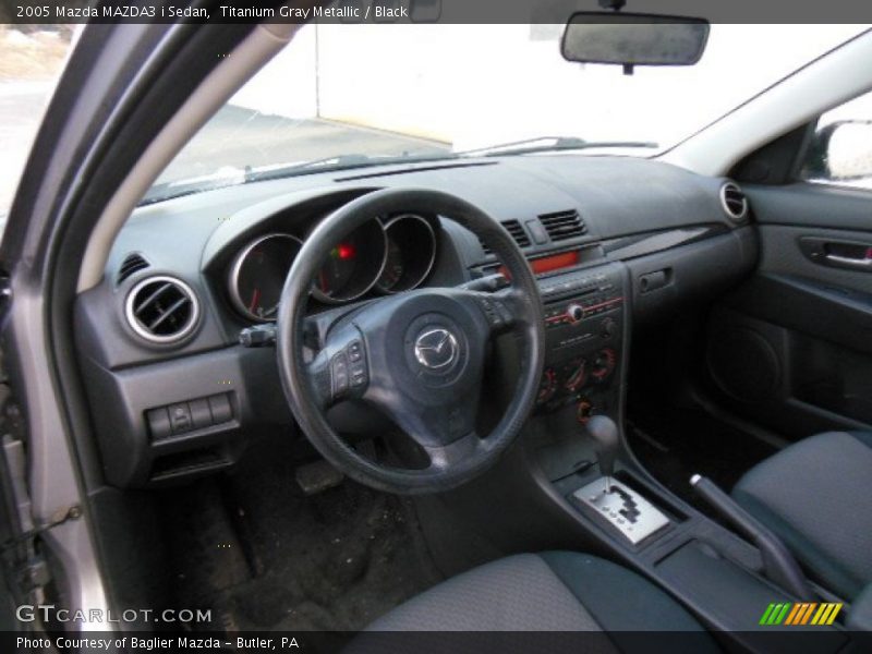 Titanium Gray Metallic / Black 2005 Mazda MAZDA3 i Sedan