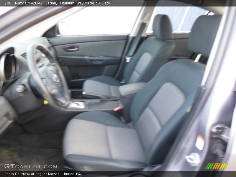 Titanium Gray Metallic / Black 2005 Mazda MAZDA3 i Sedan