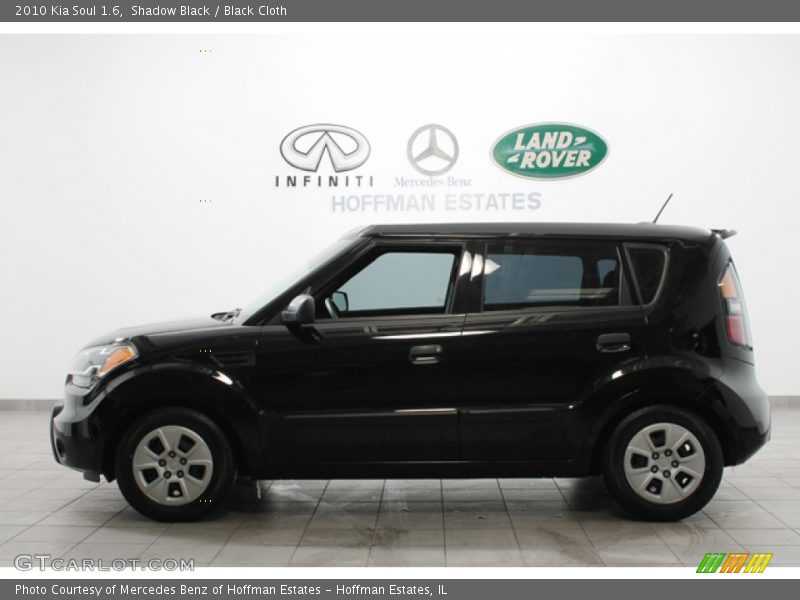 Shadow Black / Black Cloth 2010 Kia Soul 1.6
