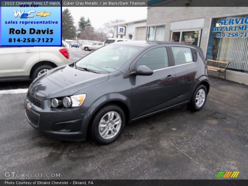 Cyber Gray Metallic / Jet Black/Dark Titanium 2013 Chevrolet Sonic LT Hatch