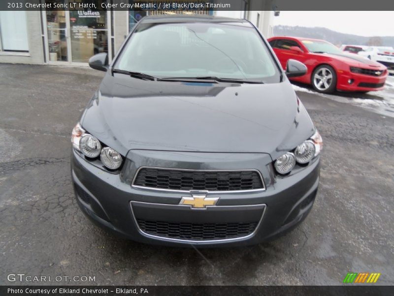 Cyber Gray Metallic / Jet Black/Dark Titanium 2013 Chevrolet Sonic LT Hatch