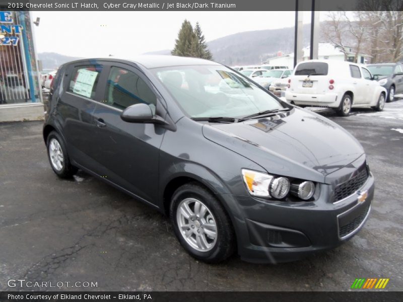 Cyber Gray Metallic / Jet Black/Dark Titanium 2013 Chevrolet Sonic LT Hatch