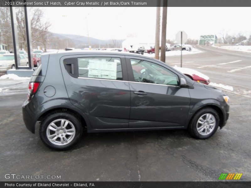 Cyber Gray Metallic / Jet Black/Dark Titanium 2013 Chevrolet Sonic LT Hatch