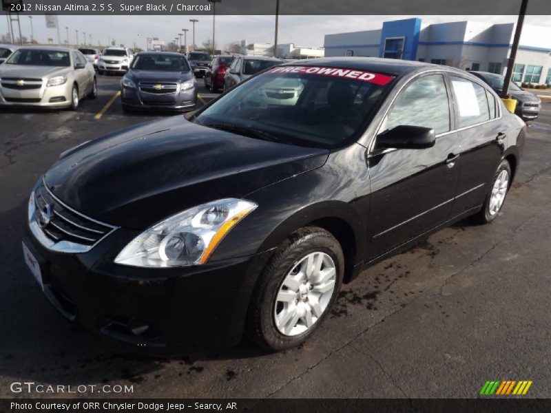 Super Black / Charcoal 2012 Nissan Altima 2.5 S