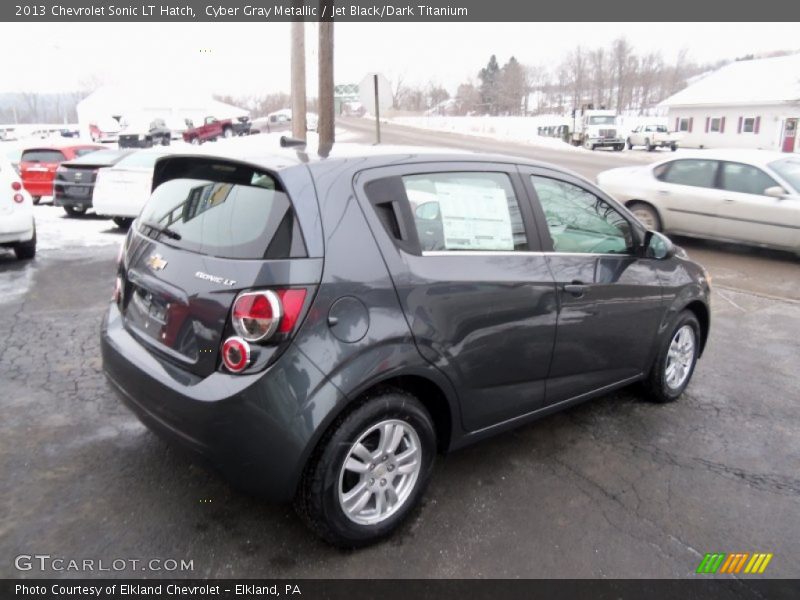 Cyber Gray Metallic / Jet Black/Dark Titanium 2013 Chevrolet Sonic LT Hatch
