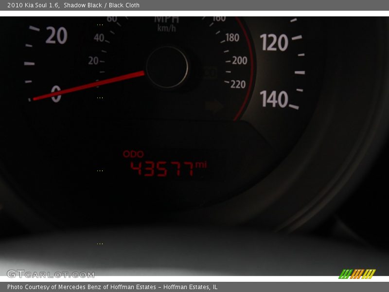 Shadow Black / Black Cloth 2010 Kia Soul 1.6