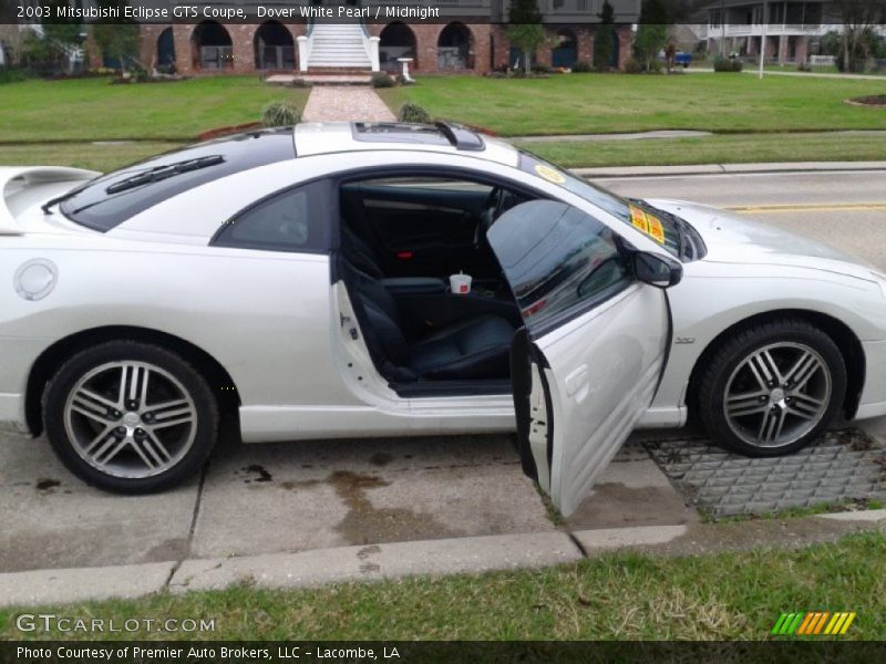Dover White Pearl / Midnight 2003 Mitsubishi Eclipse GTS Coupe