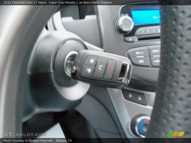 Cyber Gray Metallic / Jet Black/Dark Titanium 2013 Chevrolet Sonic LT Hatch
