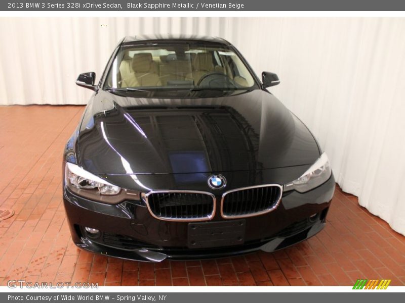 Black Sapphire Metallic / Venetian Beige 2013 BMW 3 Series 328i xDrive Sedan