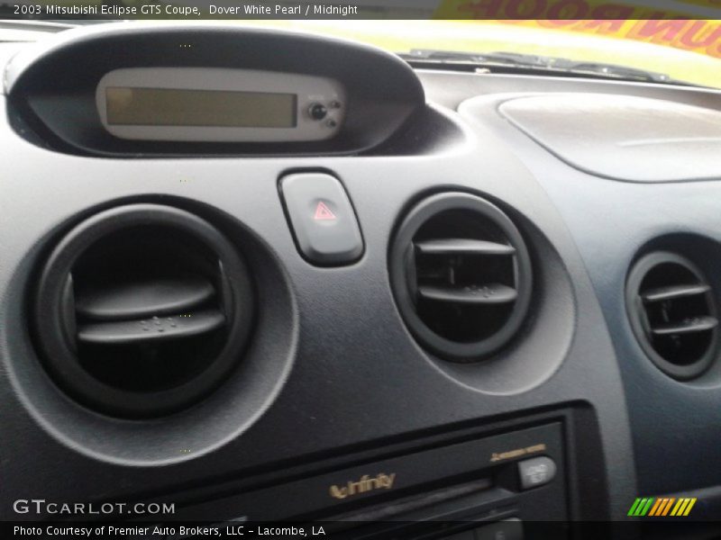 Dover White Pearl / Midnight 2003 Mitsubishi Eclipse GTS Coupe