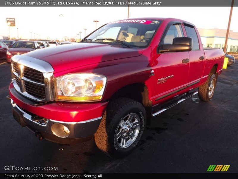 Inferno Red Crystal Pearl / Medium Slate Gray 2006 Dodge Ram 2500 ST Quad Cab 4x4