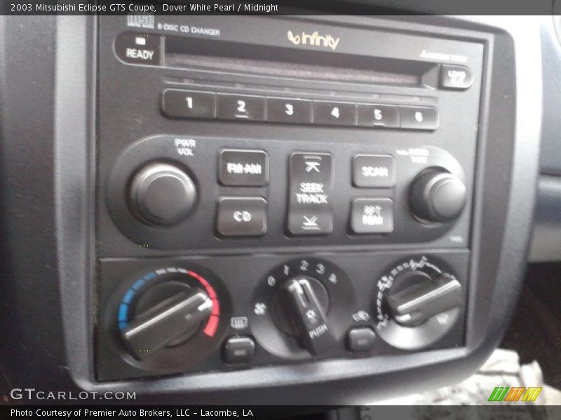 Dover White Pearl / Midnight 2003 Mitsubishi Eclipse GTS Coupe