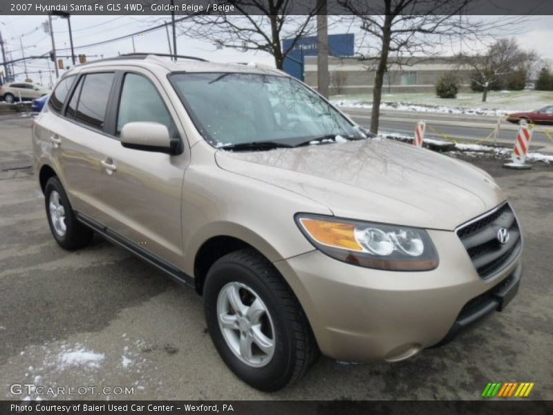 Golden Beige / Beige 2007 Hyundai Santa Fe GLS 4WD
