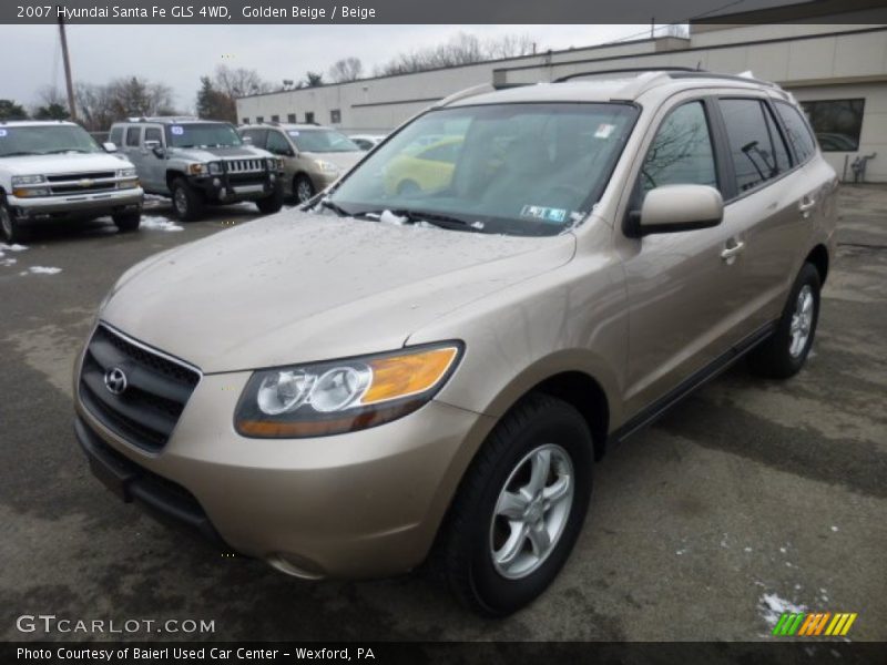 Golden Beige / Beige 2007 Hyundai Santa Fe GLS 4WD