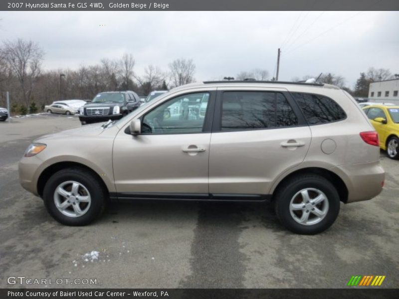 Golden Beige / Beige 2007 Hyundai Santa Fe GLS 4WD