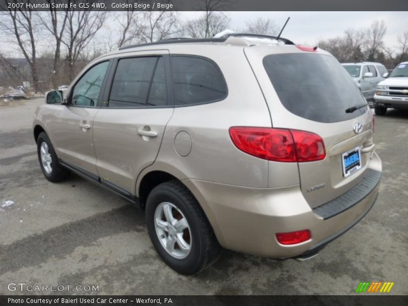 Golden Beige / Beige 2007 Hyundai Santa Fe GLS 4WD