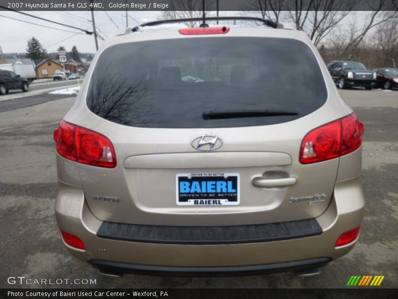 Golden Beige / Beige 2007 Hyundai Santa Fe GLS 4WD