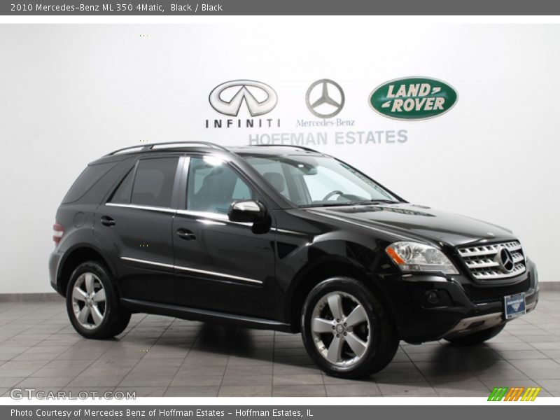 Black / Black 2010 Mercedes-Benz ML 350 4Matic