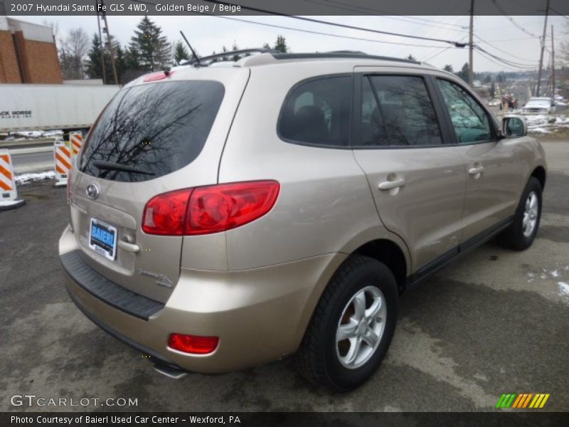 Golden Beige / Beige 2007 Hyundai Santa Fe GLS 4WD