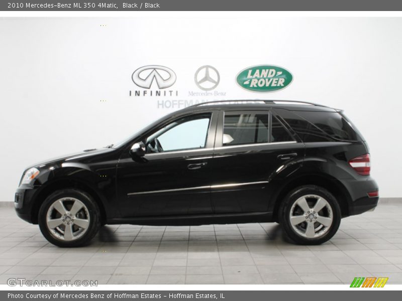 Black / Black 2010 Mercedes-Benz ML 350 4Matic
