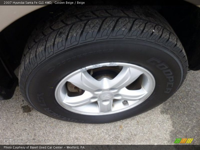 Golden Beige / Beige 2007 Hyundai Santa Fe GLS 4WD