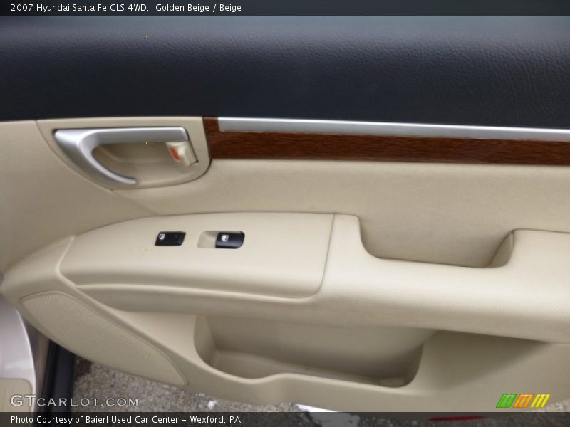 Golden Beige / Beige 2007 Hyundai Santa Fe GLS 4WD