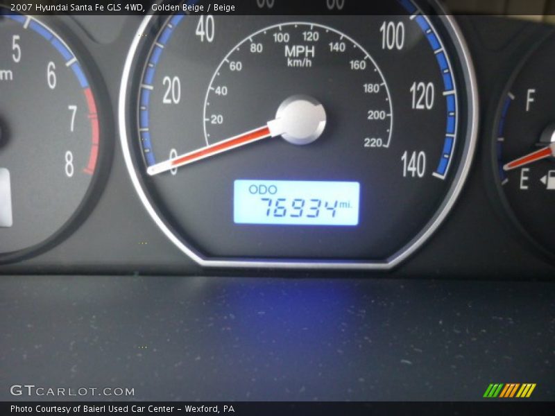 Golden Beige / Beige 2007 Hyundai Santa Fe GLS 4WD