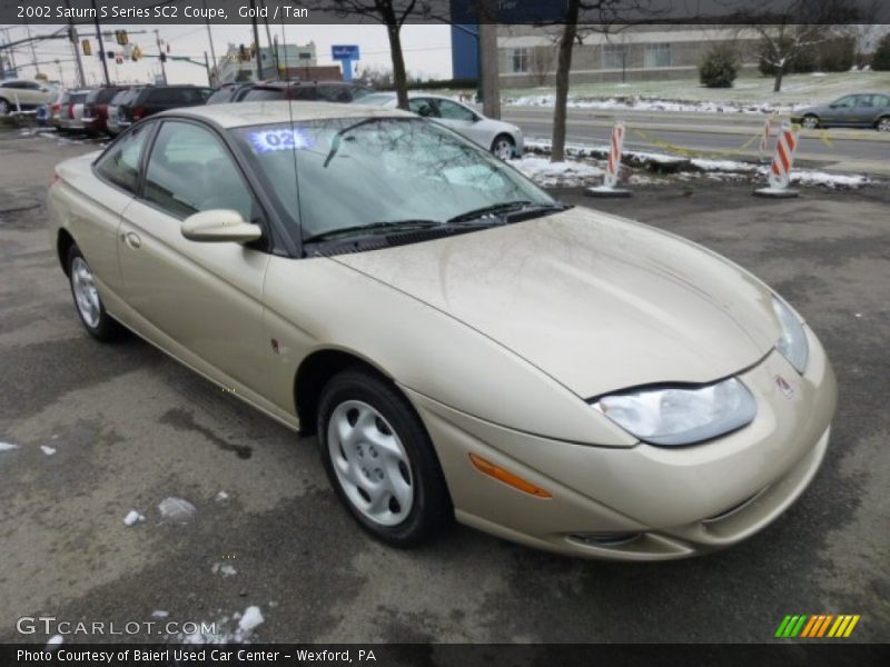Gold / Tan 2002 Saturn S Series SC2 Coupe