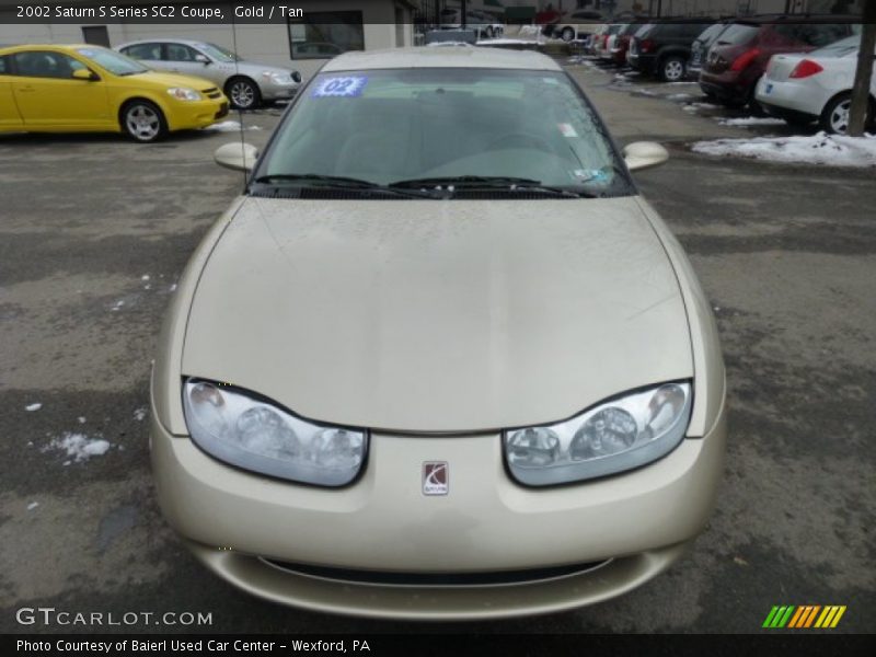 Gold / Tan 2002 Saturn S Series SC2 Coupe