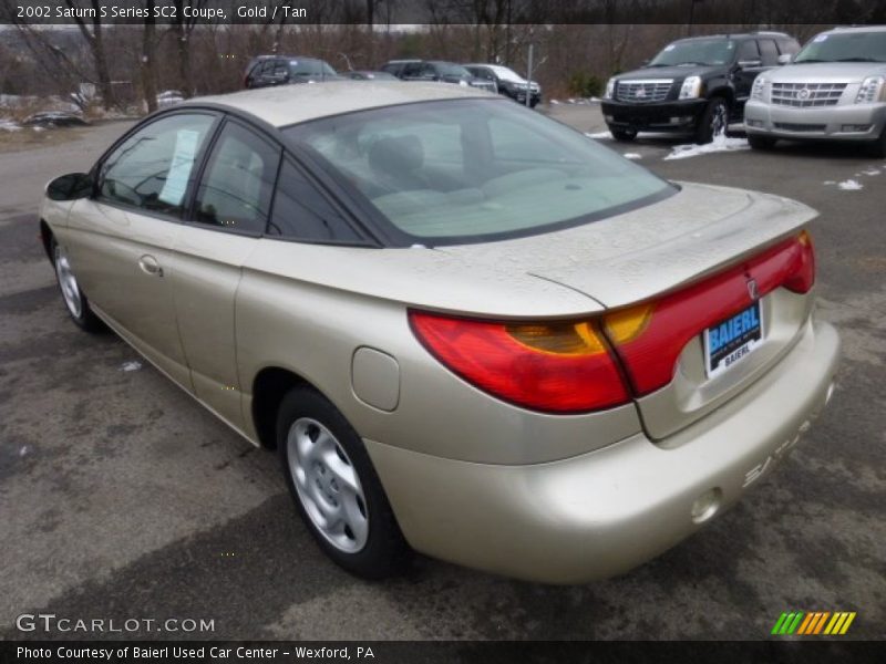 Gold / Tan 2002 Saturn S Series SC2 Coupe