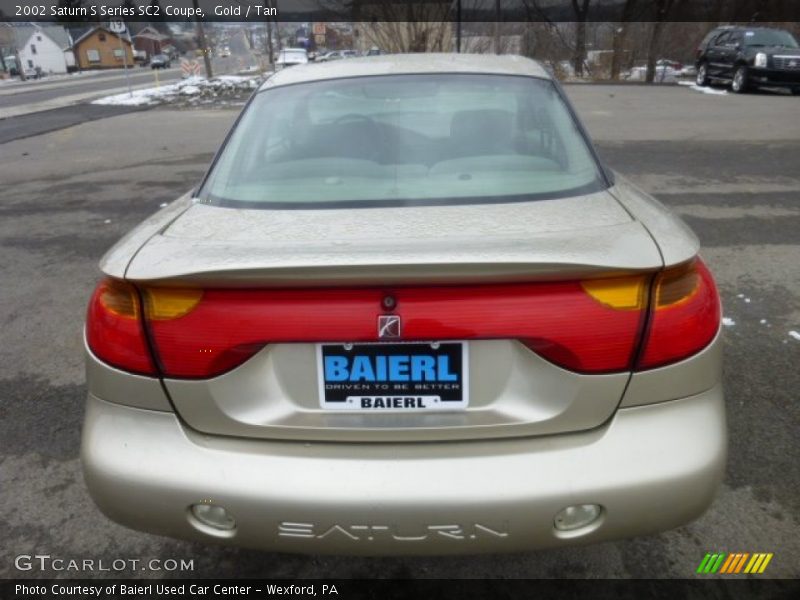 Gold / Tan 2002 Saturn S Series SC2 Coupe