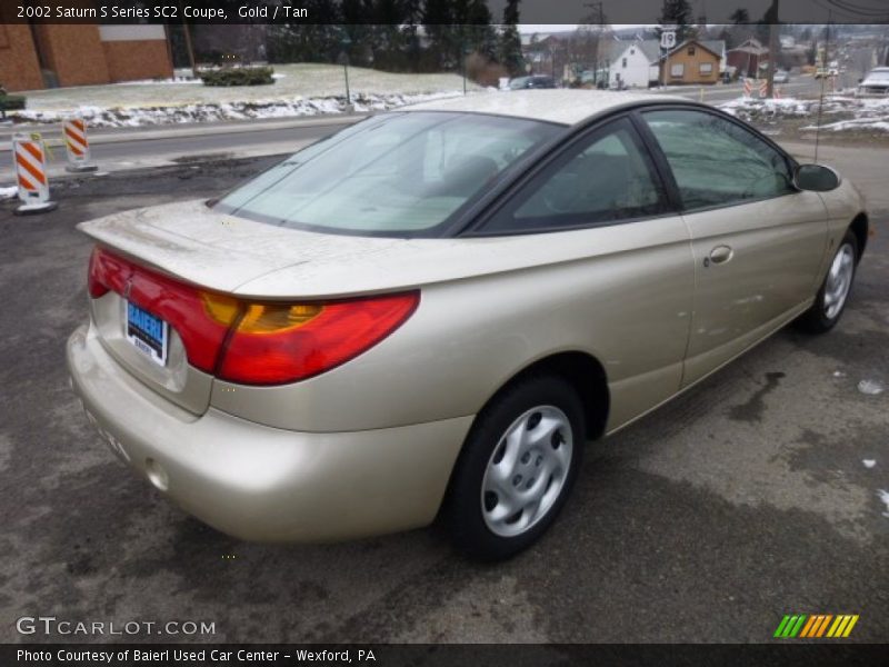 Gold / Tan 2002 Saturn S Series SC2 Coupe