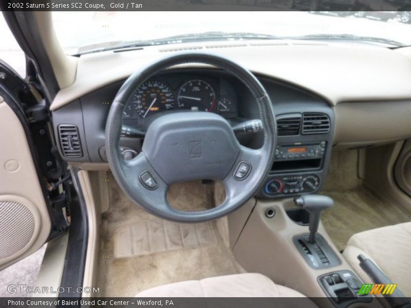 Gold / Tan 2002 Saturn S Series SC2 Coupe