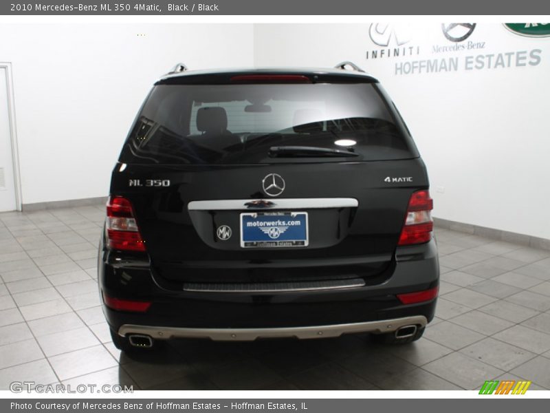 Black / Black 2010 Mercedes-Benz ML 350 4Matic