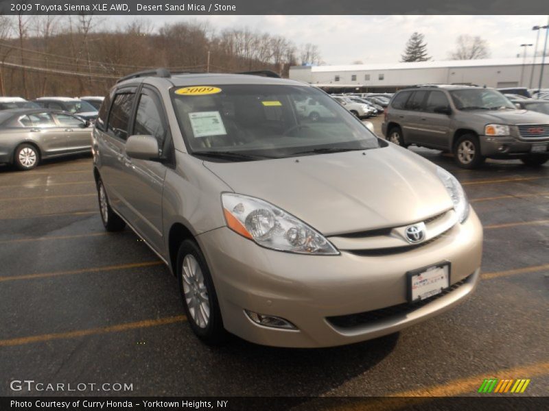 Desert Sand Mica / Stone 2009 Toyota Sienna XLE AWD