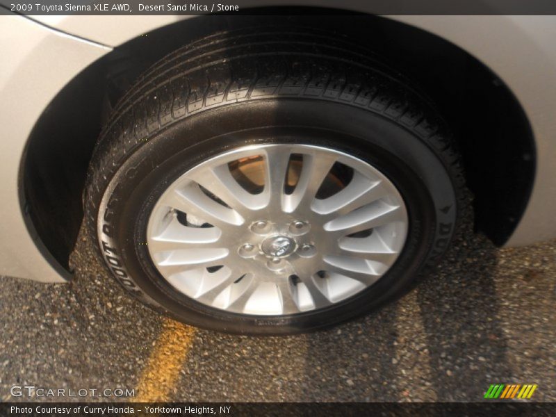 Desert Sand Mica / Stone 2009 Toyota Sienna XLE AWD