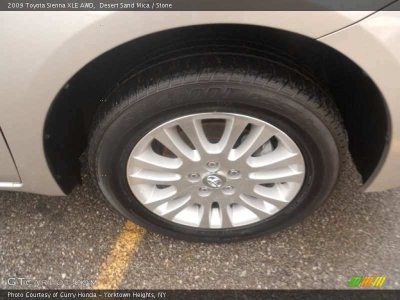 Desert Sand Mica / Stone 2009 Toyota Sienna XLE AWD