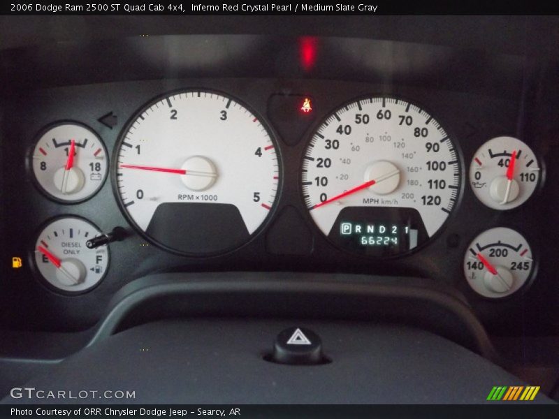 Inferno Red Crystal Pearl / Medium Slate Gray 2006 Dodge Ram 2500 ST Quad Cab 4x4
