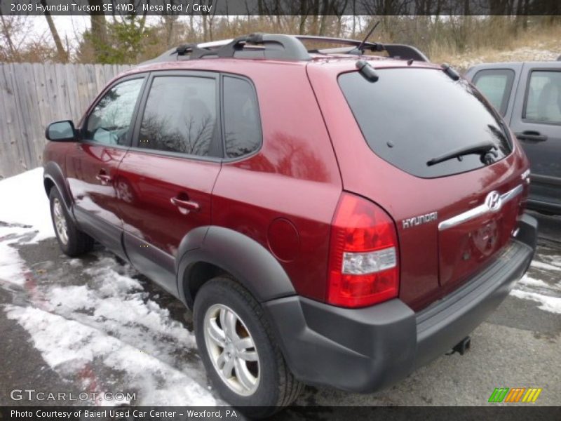 Mesa Red / Gray 2008 Hyundai Tucson SE 4WD