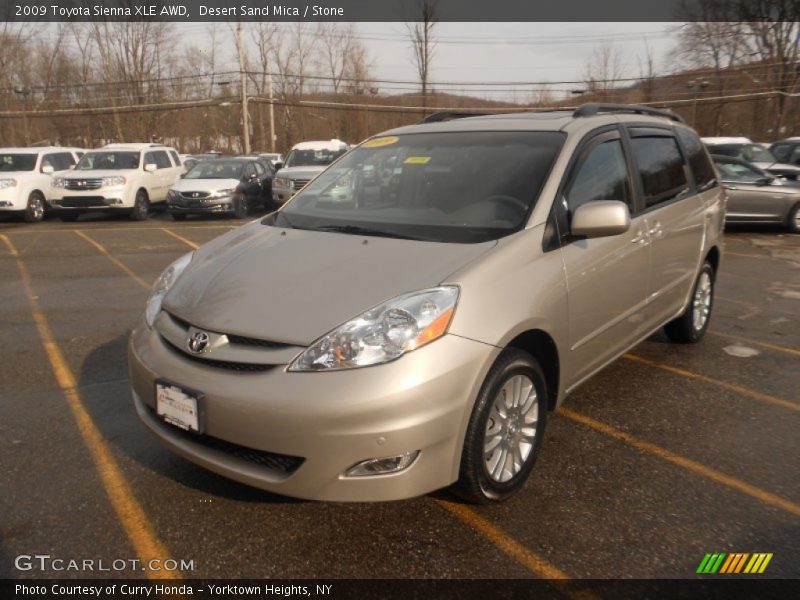 Desert Sand Mica / Stone 2009 Toyota Sienna XLE AWD