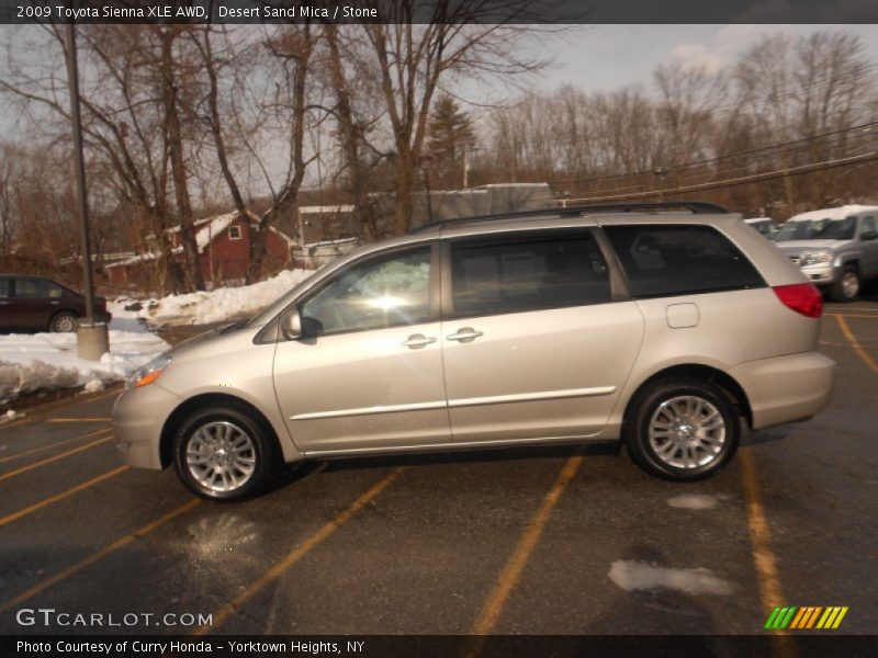 Desert Sand Mica / Stone 2009 Toyota Sienna XLE AWD